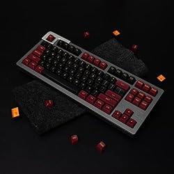 Mintcaps Red Black Keycaps Set MSA Profile