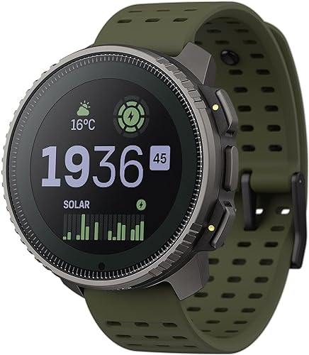 Vertical Abenteuer Uhr - GPS Smartwatch, Zweifrequenz GPS Navigation, Kostenlose Offline-Karten, mit Solarladung Akkulaufzeit bis zu 65 Tagen, Militärgeprüftes Gehäuse, 100m Wasserdichtigkeit