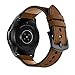 OXWALLEN Compatible with Samsung Active/Active 2, Samsung Galaxy Watch 42mm, Gear Sport, Vivoactive 3 Quick Release Watch Band, fit 20mm Mens Watches - Retro Brown/Black