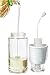 Oil Sprayer Gourmet Olive Oil and Vinegar Mister and Dispenser | Air Pressure Only Non-Aerosol Clog-Free, White