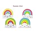 LED Baby Night Light, OxyLED Kids Bedside Night Lamp Rainbow Toddler Nightlight with Voice Light Sensor - Plug in Wall Light Lamp (1-Pack)