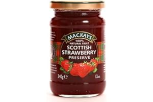 MACKAYS 100% Natural Fruit Scottish Strawberry Preserve 340g / 11.99 oz. by N/A