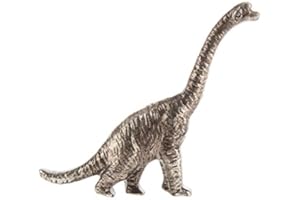ONLINEPARTYCENTER 2 Silver Brachiosaurus Dinosaur Metal Knob Home Decoration