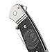 CRKT Ruger Hollow-Point Folding Pocket Knife: Retro-Styled Everyday Carry, Satin Blade, IKBS Ball Bearing Pivot, Frame Lock, Steel Handle with Textured Inserts, Reversible Pocket Clip R2302