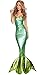 HPLY Halloween Party Cosplay Mermaid Dress Women Sexy Green Mermaid Dress