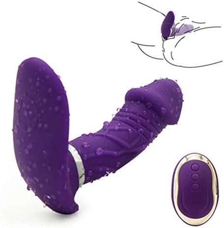 Handsfree Perfect Wand Shape Couple Love Simulation Sucking Toys with Magnetic Rechargeable Design Six Toys for Couples Female with Remote Adullt Toys for Woman Massgers for Neck and Back