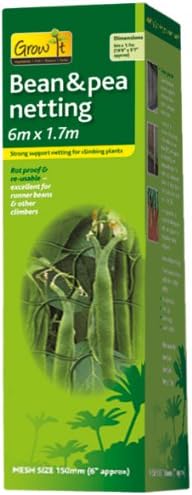 Malla para judías y Guisantes de 6 m x 1, 7 m: Amazon.es: Jardín