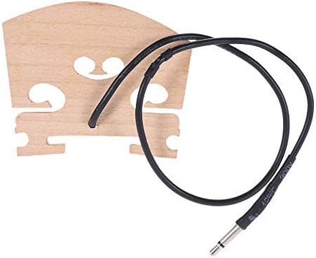 Dingq Violin Bridge with Internally Mounted Piezo Pickup for 4/4 Full Size Electric Violin Parts Replacement - Quarkscm