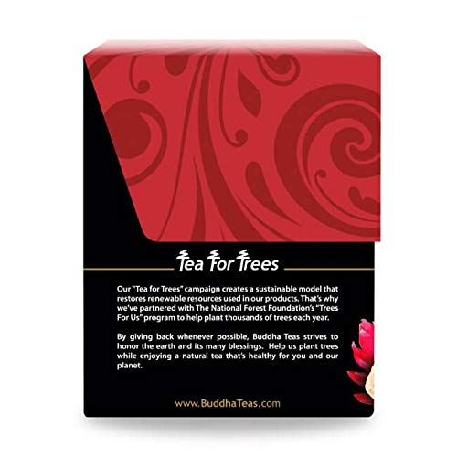 image for Buddha Teas Organic Ginger Root Tea, 18 Bleach-Free Tea Bags - Caffein