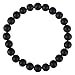 Jovivi 8MM Natural Tigers Eye Gemstone Healing Crystal Round Energy Yoga Beads Elastic Stretch Bracelet for Men Women