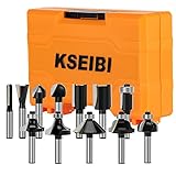 KSEIBI 1/4 Inch Router Bit Set, Tungsten Carbide