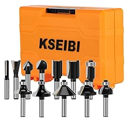 KSEIBI 1/4 Inch Router Bit Set, Tungsten Carbide