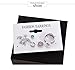 Cyntan Cuff Earrings Vintage Punk Stud Earrings Set Boho Tortoise Crystal Earrings Ear Jewelry For Women (Silver # 7)