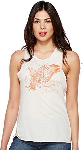 Project Social T Women's Eagle Muscle Off-White Tank Top