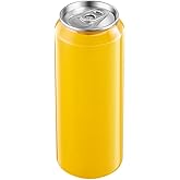 ABUKE 16.9OZ(500ml) Disposable Juice Bottles 100 Pack - Plastic Sealable Can Cups with Lids for Boba, Smoothie, Drinking, Clear Beverage Container with Easy Open Lids