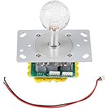 Hilitand LED Colorful Illuminated Joystick Switchable from 4 to 8 Way Operation for Arcade Game DIY