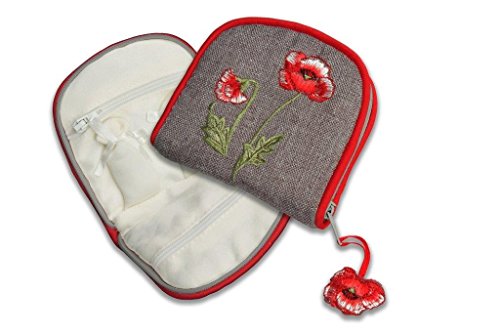 Jewelry Purse in a Poppies Design