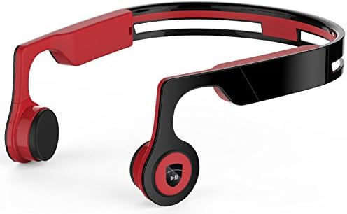 Bone Conduction Headphones, HLQING Bluetooth Wireless Stereo Headset V4.2 Cheek Bone Over The Ear Headset, Sweatproof, Water Resistant Sports Headphone