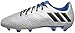 adidas Performance Kids' Messi 16.3 Firm Ground Soccer Shoe (Little Kid/Big Kid), Silver Metallic/Black/Shock Blue, 5 M US Big Kid