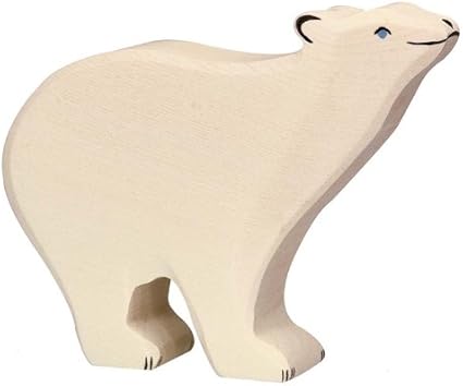 Holztiger Polar Bear Toy Figure 