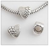 FidgetFidget Bead Heart Tibetan Silver Fit European