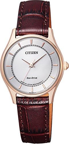 Citizen EM0402-05A Wristwatch, Citizen Collection, Eco-Drive Pair Models (Women), Brown