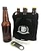 L&L Brew Works Six Pack Craft Beer Carrier, Neoprene Six Pack Caddy with Bottle Opener and Essentials Pocket