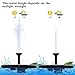 Y YOOMALL Solar Fountain DIY Exclusive Bird Bath Recommended Free Standing Solar Powered Fountain Pump for Garden, Birdbath, Patio, Pond, Pool - Amazon Vine