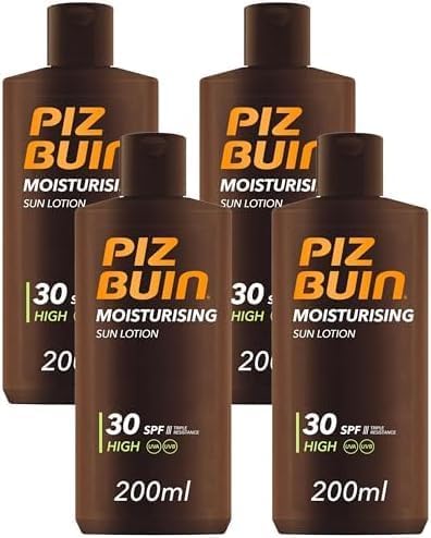 Piz Buin Moisturising Sun Lotion SPF30 200ml Pack of 4