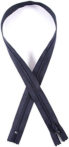 Trimz 1 Piece Navy Autolock Closed End Zip - 18cm (7 Inch) - 4mm Teeth Polyester Zipper for Trousers Skirts and Garment Repairs - Image 3