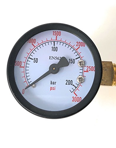 Co2 Beer Regulator Manatee Pressure Kegerator Heavy Duty Features T-Style Adjusting Handle - 0 to 60 PSI-0 to 3000 Tank Pressure - Thumbnail 6