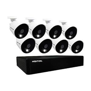 Night Owl CCTV Video Home Security Camera System with 8 Wired 1080p HD Indoor/Outdoor Cameras with Night Vision…