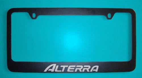 Isuzu Alterra Black License Plate Frame (Zinc Metal)