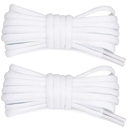 Stepace [2 Pairs Half Round Shoe Laces 1/4" Width