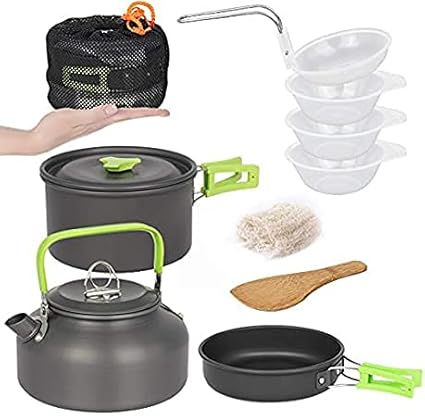 Amazon キャンプクッカー クッカーセット Regemoudal キャンプ用鍋 アウトドア調理器具セット キャンプ用品 登山用鍋 アルミクッカー q食器 キャンピング鍋 2 3人に適応 小型 軽量 収納袋付き Regemoudal パソコン 周辺機器 通販