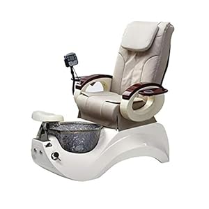 Electric Massage Pedicure Chair,Nail Chair, Pedicures Care, Pedicure Sofa Chair, Foot Washing, Foot Bathing, Foot Spa Stool Jacuzzi,White