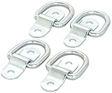PROGRIP 822640 Truck and Trailer Cargo Surface Mount Tie Down with D Ring: Light Duty Strength (Pack of 4)