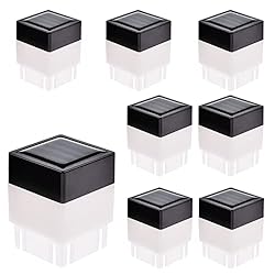 Carkio LED Fence Post Caps Solar Post Lights Warm