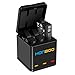 HONBOO Batteries (3-Pack) and Triple Charger for GoPro Hero 7/6/5 Black,Rechargeable Battery Accessories for GoPro Camera
