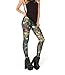 Jescakoo Girl's Brushed Ugly Christmas Tree Print Ankle Length Skinny Leggings