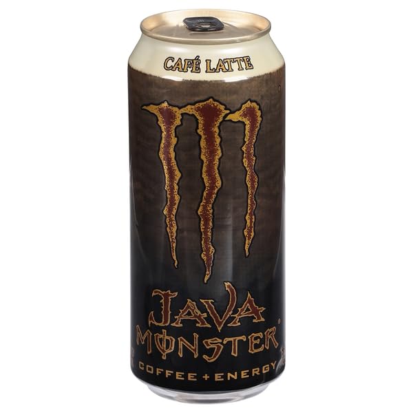MONSTER ENERGY DRINKS, COFFEE CAFE LATTE, 15 OUNCE