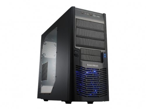 Cooler Master Elite 430 Mid-Tower Computer Case RC-430-KWN1, All-Black Interior