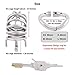 TERNENCE Comfortable Male Chastity Belt Ergonomic Design Long Cock Cage K945 (45mm M Size)