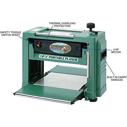 Grizzly Industrial G0505121/2" 2 HP Benchtop Planer Pricepulse