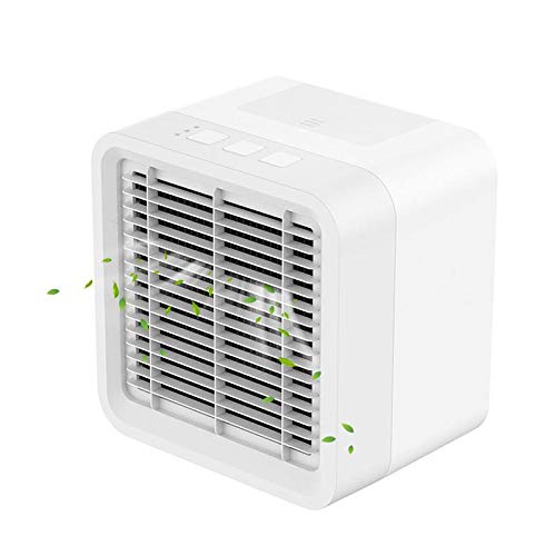 TEEPAO Personal Cooling Air Conditioner, Multifunction USB Mini Portable Table Air Cooler, 3 Adjustable Speed and Quiet, Aromatherapy Air Humidifier and Purifier for Home Office