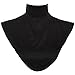 Edal Women Modal Islamic Shirt Under Tops Hijab Extension Neck Shoulder Cover Black