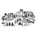 Eoonfirst Cookie Cutters Dinosaur Cookie Cutter Set of 6