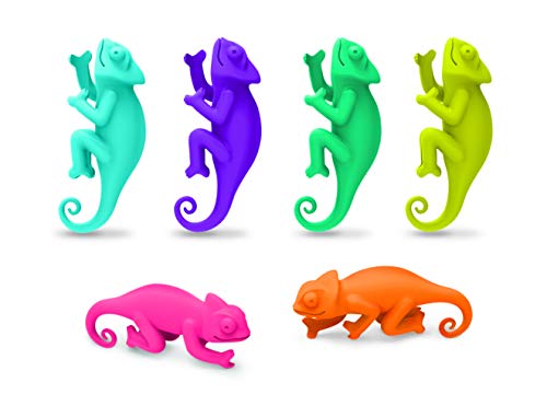 Fred SOCIAL CLIMBERS - Chameleon Wine Charms, Set of 6 - Thumbnail 4