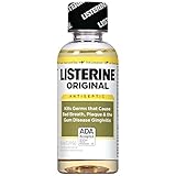 Listerine Original Oral Care Antiseptic Mouthwash with Germ-Killing Formula to Fight Bad Breath, Plaque and Gingivitis, Travel Sized 95 ml, Pack of 12