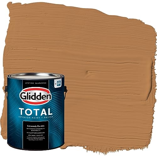 Glidden Total Interior Wall Paint & Primer All-in-One, Cowboy Hat/Orange, Eggsh…